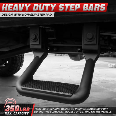 Universal Pickup Truck / SUV Side Hoop Steps <br>11 in. L x 6 in. H x 12 in. W