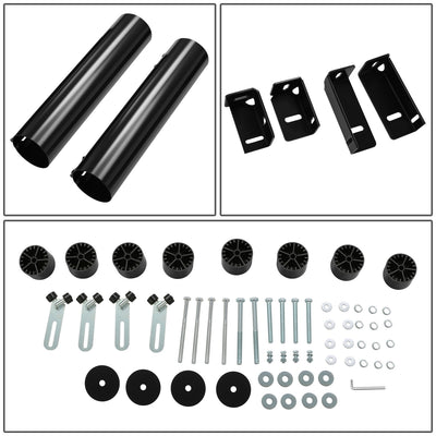 3.5 in. Round Tube Step Nerf Bars <br>99-09 Silverado, Sierra, Ram Extended Crew Cab