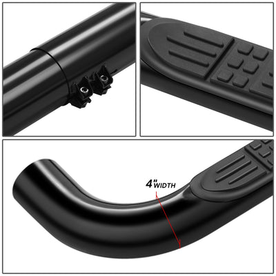 4 in. Diameter Tubular Steps Nerf Bars<br>99-11 Chevy Silverado, GMC Sierra Extended Cab