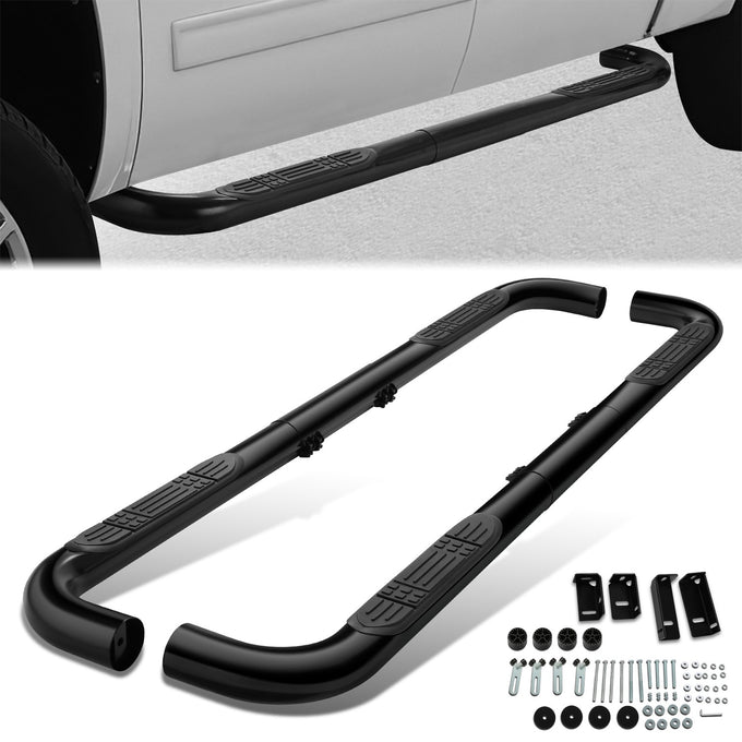 4 in. Diameter Tubular Steps Nerf Bars<br>99-11 Chevy Silverado, GMC Sierra Extended Cab