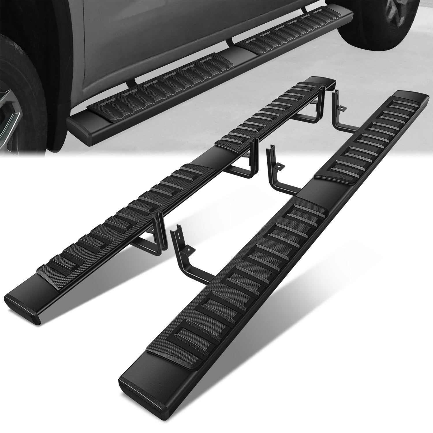 6.75 in. Wide Flat Board Running Board <br> 15-25 Chevy Colorado, GMC Canyon Extended Cab