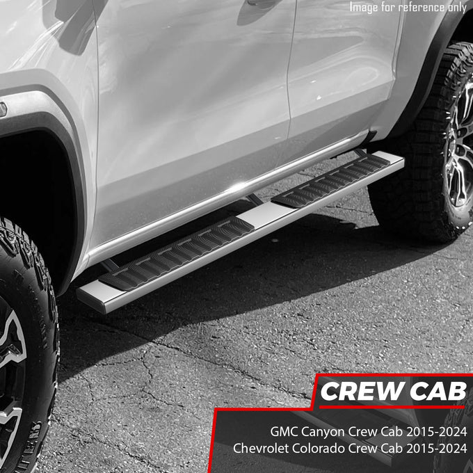 6.75 in. Side Step Bar Running Boards <br>15-25 Chevy Colorado / GMC Canyon Crew Cab