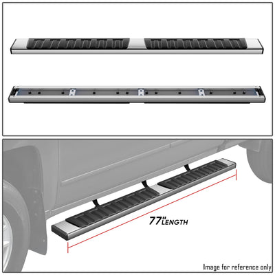 6.7 in. Wide Stainless Steel Running Board<BR>07-18 Silverado Sierra 1500, 07-19 2500/3500HD