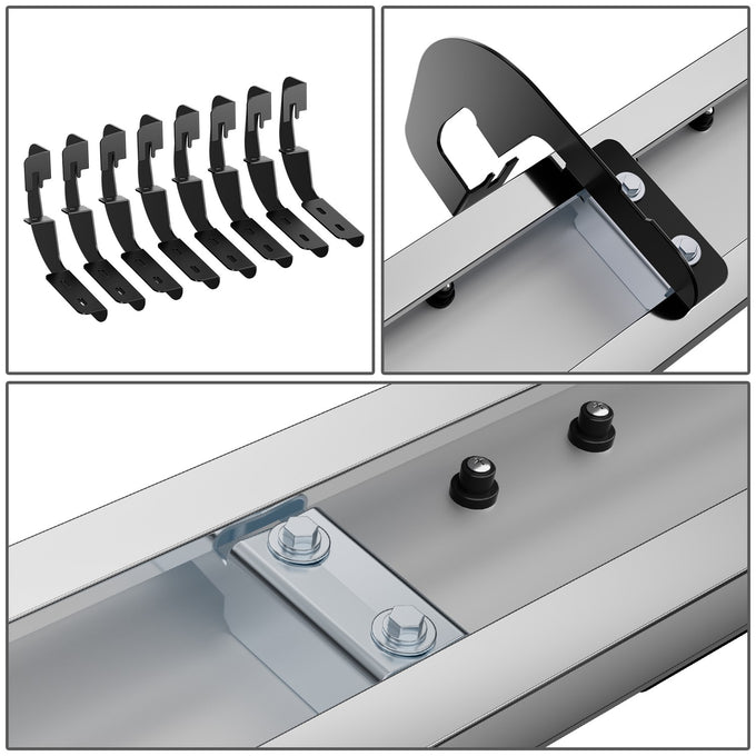 6.7 in. Wide Stainless Steel Running Board<BR>07-18 Silverado Sierra 1500, 07-19 2500/3500HD Crew Cab