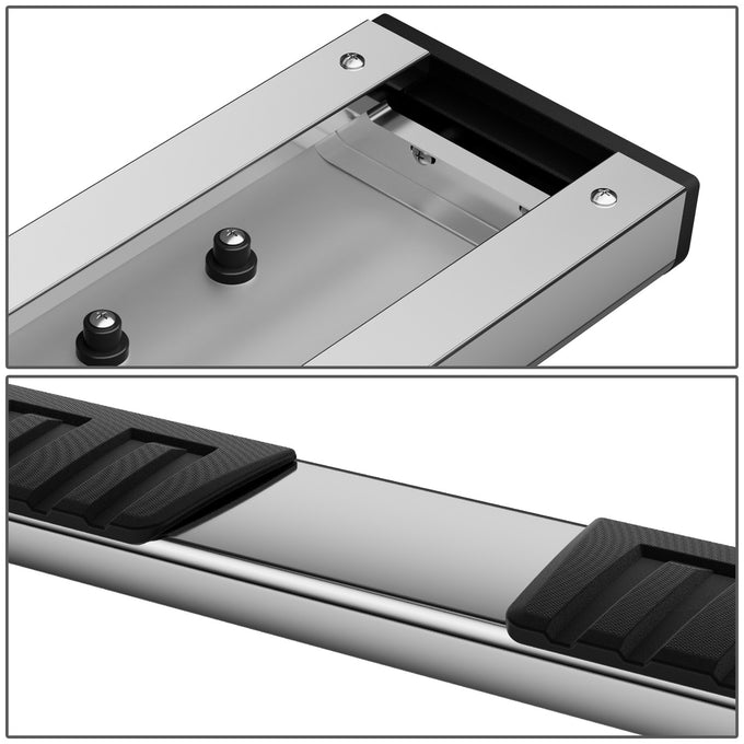 6.7 in. Wide Stainless Steel Running Board<BR>07-18 Silverado Sierra 1500, 07-19 2500/3500HD Crew Cab