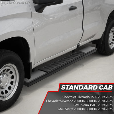 6 in. Wide Side Running Boards <br>19-25 Chevy/GMC Silverado/Sierra 1500-3500HD Standard Cab