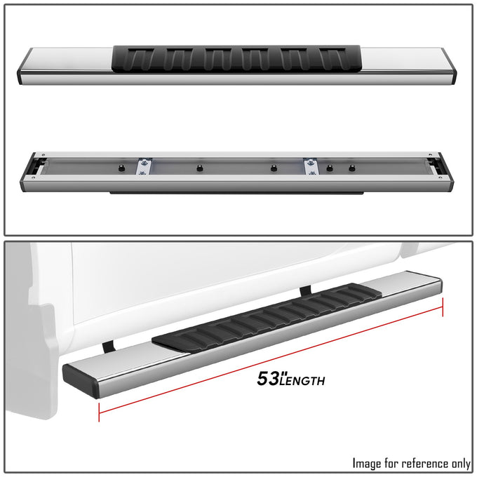 6 in. Wide Flat Board Running Board <br>19-25 Chevy Silverado 1500 WT, 2022 LTD WT