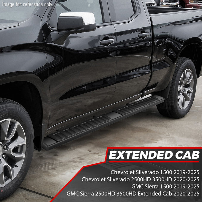 6 in. Wide Side Running Boards <br>19-25 Chevy/GMC Silverado/Sierra 1500 - 3500 HD Extended Cab