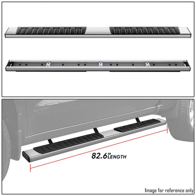 6.75 in. Wide Flat Board Running Board <br>19-25 Silverado, Sierra 1500-3500hd Crew Cab