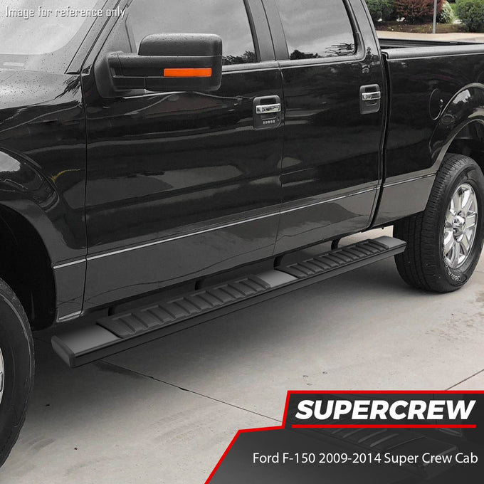 6 in. Wide Side Running Boards <br>09-14 Ford F-150 Super Crew Cab