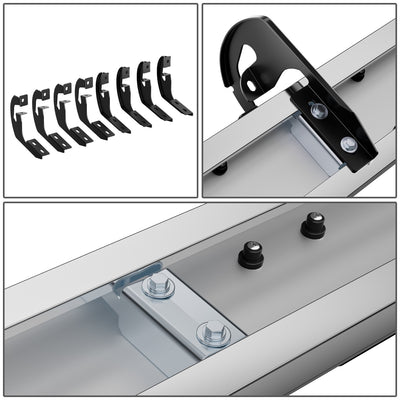 6.75 in. Wide Flat Side Step Nerf Bar Running Boards <br>09-14 Ford F-150 Super Crew Cab