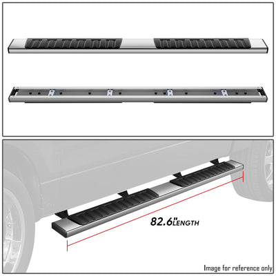 6.75 in. Wide Flat Side Step Nerf Bar Running Boards <br>09-14 Ford F-150 Super Crew Cab