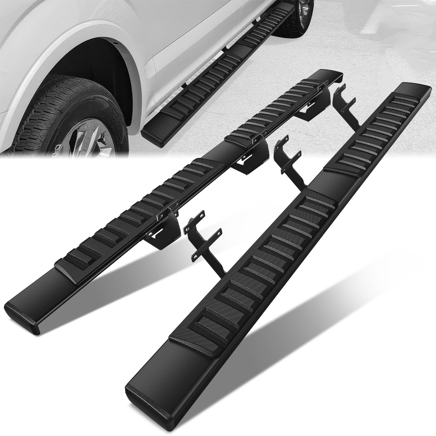 6 in. Wide Side Running Boards <br>15-24 Ford F-150, 17-24 F-250-F-450 Super Duty Super Crew Cab