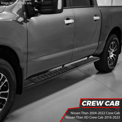 6 in. Wide Side Running Boards <br>04-22 Nissan Titan, 16-23 Titan XD Crew Cab