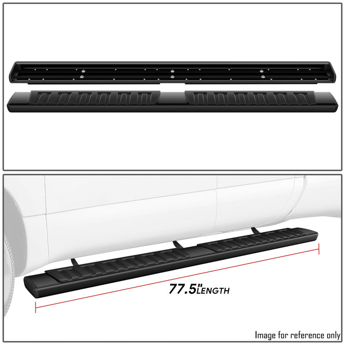 6 in. Wide Side Running Boards <br> 04-24 Nissan Titan, 17-19 Titan XD, King Cab