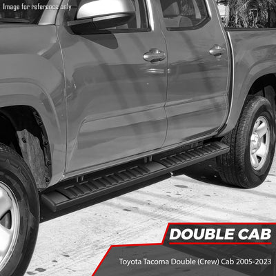6 in. Wide Side Running Boards <br>05-23 Toyota Tacoma Double Cab