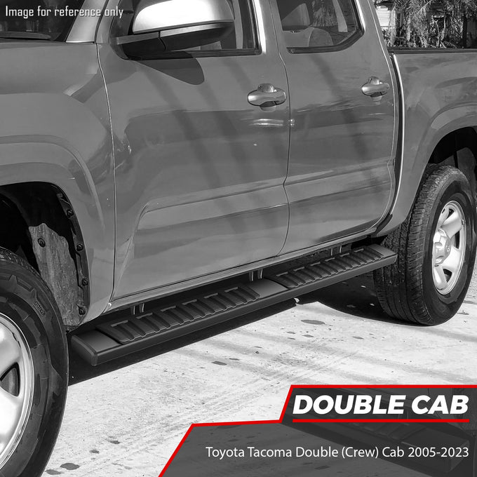6 in. Wide Side Running Boards <br>05-23 Toyota Tacoma Double Cab