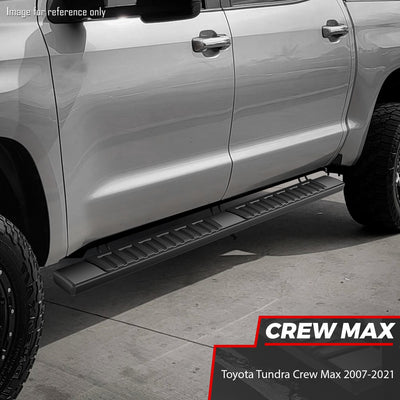 6.75 in. Wide Flat Board Running Boards <br> 07-21 Toyota Tundra Crew Cab