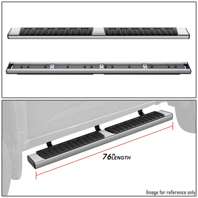 6.75 in. W Stainless Steel Running Boards <br> 15-25 Chevy Colorado/ GMC Canyon Extended Cab