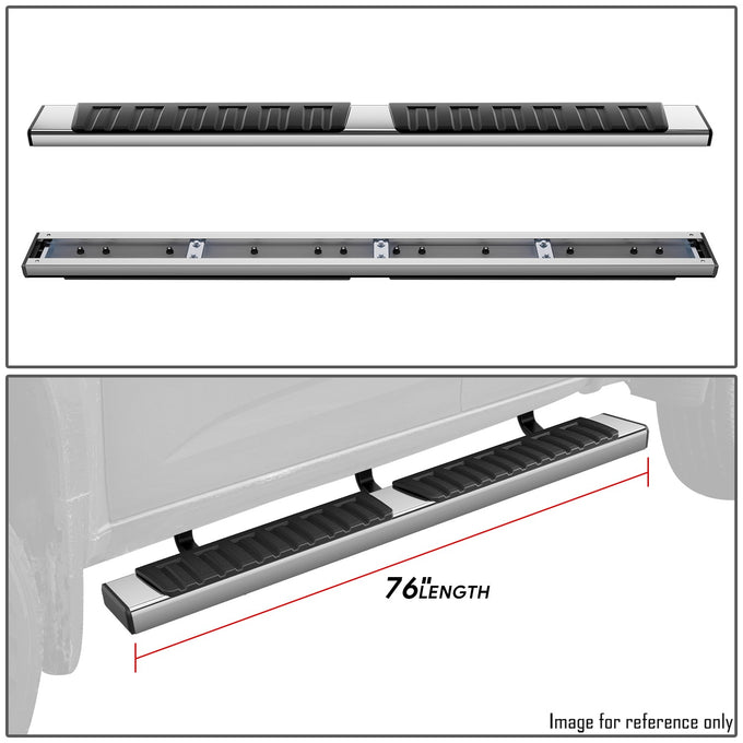 6.75 in. W Stainless Steel Running Boards <br> 15-25 Chevy Colorado/ GMC Canyon Extended Cab