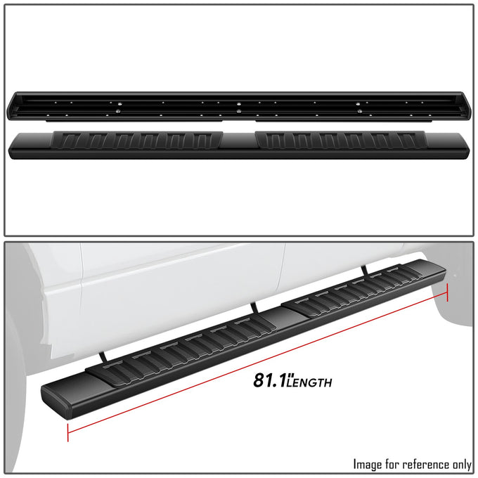 6.75 in. W Step Bar Running Boards <br> 99-16 Ford F-250-F-550 Super Duty Crew Cab