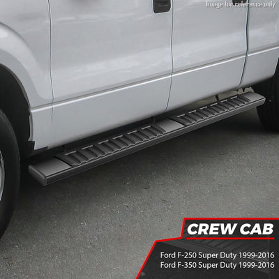 6.75 in. W Step Bar Running Boards <br> 99-16 Ford F-250-F-550 Super Duty Crew Cab