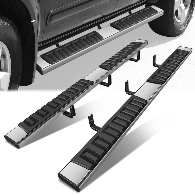 6.75 in. W Step Bar Running Boards <br>05-24 Nissan Frontier Crew Cab