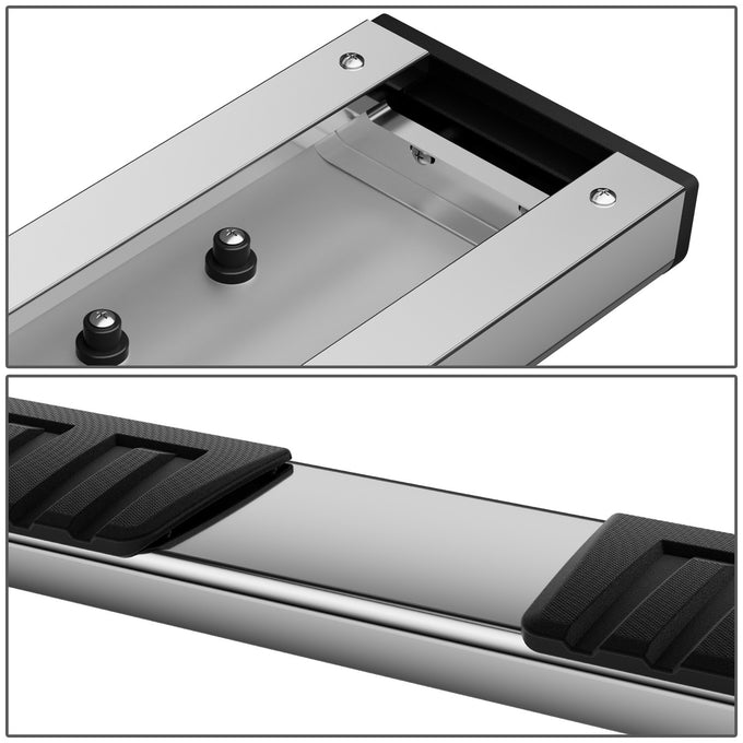 6.75 in. W Step Bar Running Boards <br>06-24 Nissan Titan XD Crew Cab
