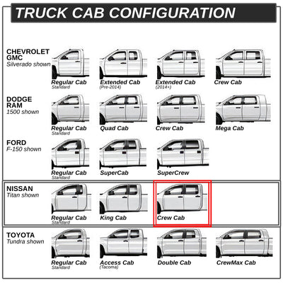 6.75 in. W Step Bar Running Boards <br>06-24 Nissan Titan XD Crew Cab