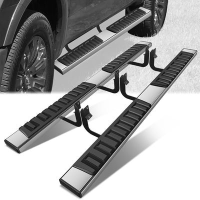 6.75 in. W Step Bar Running Boards <br>06-24 Nissan Titan XD Crew Cab