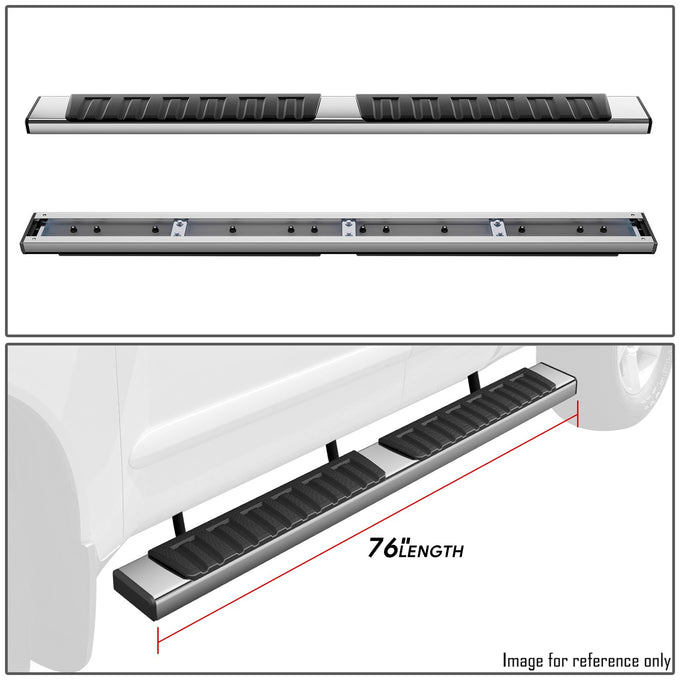 6.75 in. W Stainless Steel Running Boards <br> 04-24 Nissan Titan King Cab