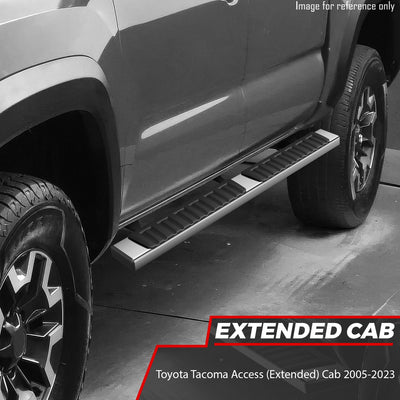6.75 in. W Stainless Steel Running Boards <br> 05-23 Toyota Tacoma Access Cab