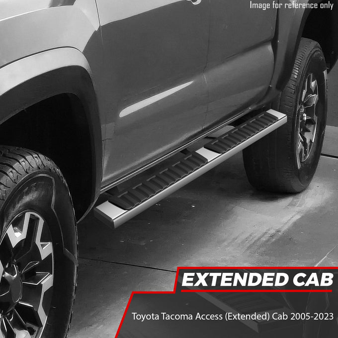 6.75 in. W Stainless Steel Running Boards <br> 05-23 Toyota Tacoma Access Cab