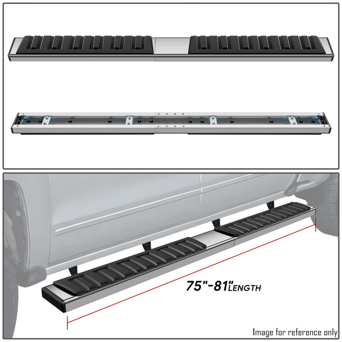 Polished Chrome Step Bar Running Boards <br>07-18 Chevy Silverado GMC Sierra 1500
