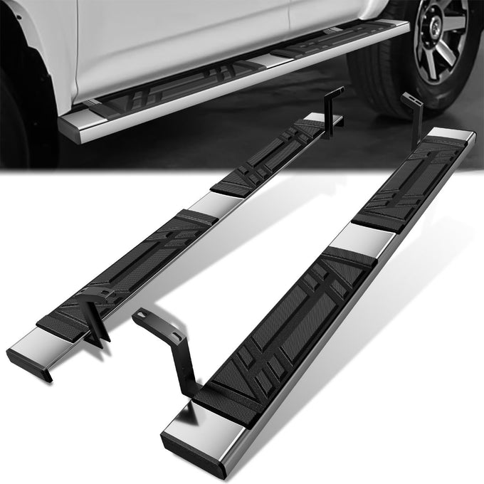 6.5 in. W Flat Step Bar Running Boards <br> 10-24 Toyota 4Runner