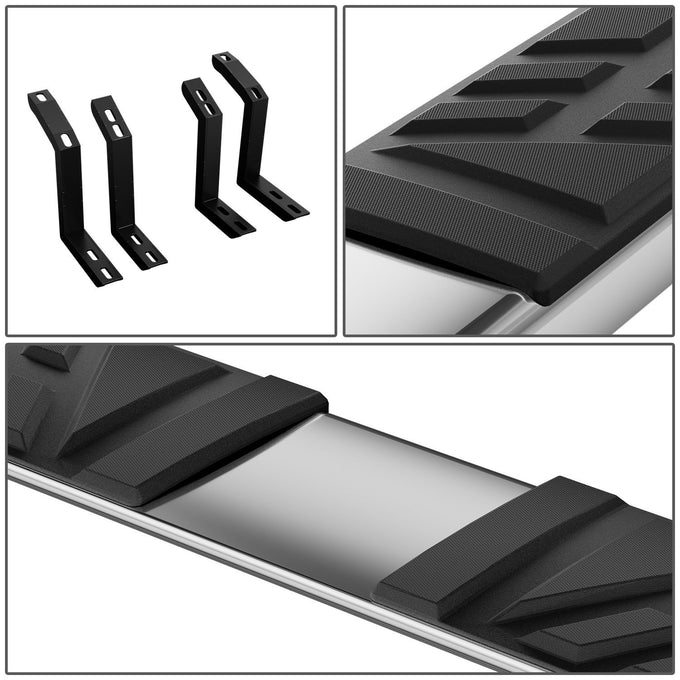 6.5 in. W Flat Step Bar Running Boards <br> 10-24 Toyota 4Runner