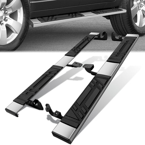 6.5 in. W Flat Step Bar Running Boards <br> 07-17 Chevy Traverse, GMC Acadia, 07-09 Buick Enclave