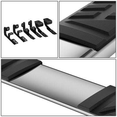 6.5 in. W Flat Step Bar Running Boards <br> 07-17 Chevy Traverse, GMC Acadia, 07-09 Buick Enclave