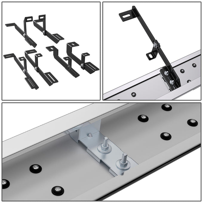 6.5 in. W Flat Step Bar Running Boards <br> 18-23 GMC Acadia