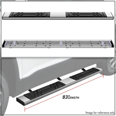 6.5 in. W Flat Step Bar Running Boards <br> 18-23 GMC Acadia
