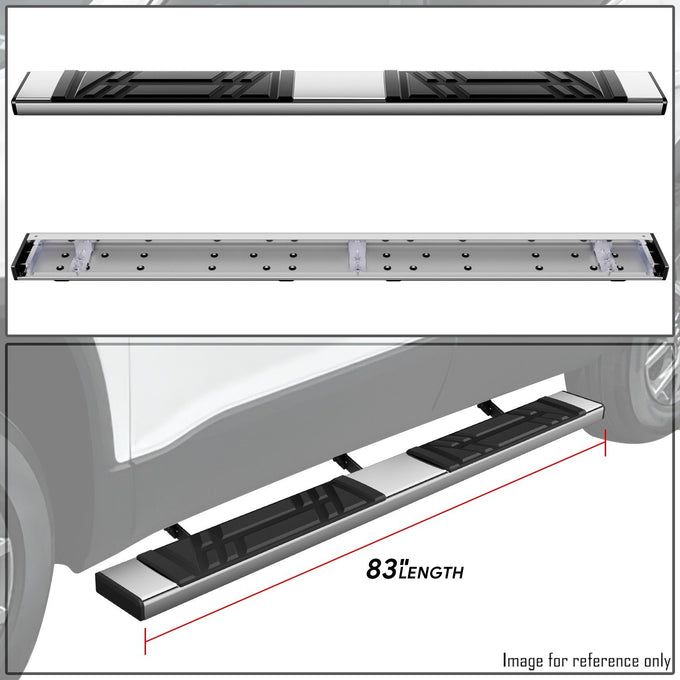6.5 in. W Flat Step Bar Running Boards <br> 18-23 GMC Acadia