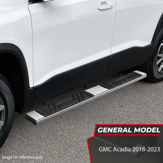 6.5 in. W Flat Step Bar Running Boards <br> 18-23 GMC Acadia
