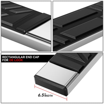 Stainless Steel Running Boards w/Mounting Brackets <br>88-02 Chevy GMC C/K-Series