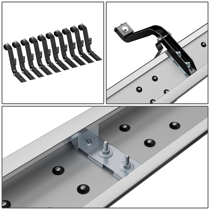Stainless Steel Running Boards w/Mounting Brackets <br>88-02 Chevy GMC C/K-Series