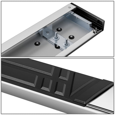 Stainless Steel Running Boards w/Mounting Brackets <br>88-02 Chevy GMC C/K-Series