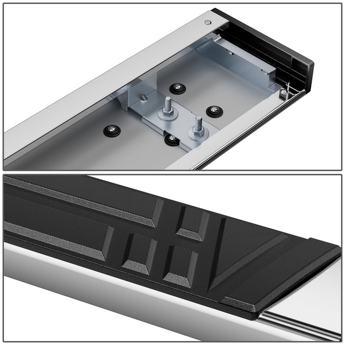 Stainless Steel Running Boards w/Mounting Brackets <br>88-02 Chevy GMC C/K-Series