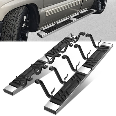 Stainless Steel Running Boards w/Mounting Brackets <br>88-02 Chevy GMC C/K-Series