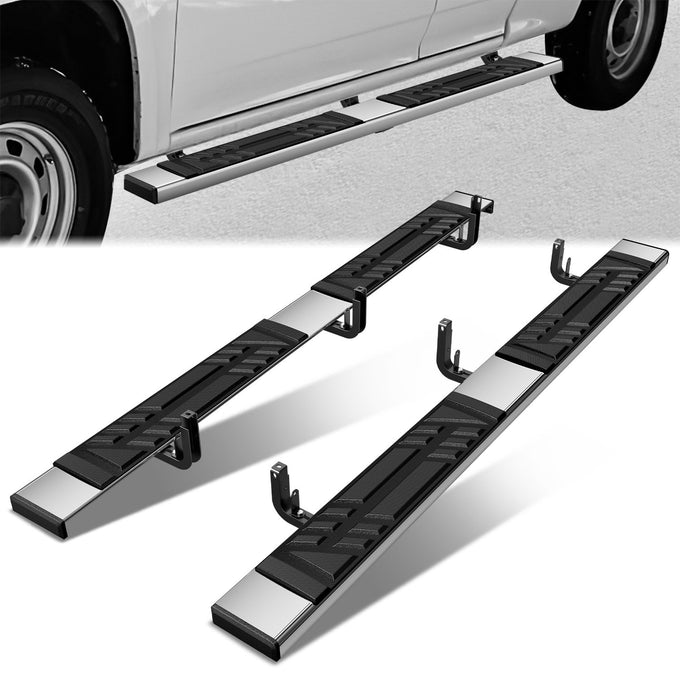 6.5 in. W Flat Step Bar Running Boards <br> 15-25 Chevy/GMC Colorado Canyon Crew Cab