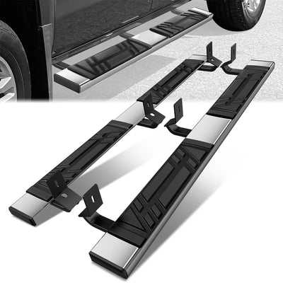 6.5 in. W Flat Step Bar Running Boards <br> 14-19 Chevy/GMC Silverado Sierra 1500-3500HD