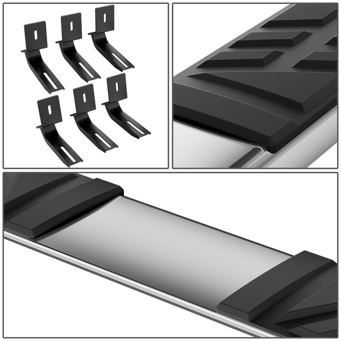6.5 in. W Flat Step Bar Running Boards <br> 14-19 Chevy/GMC Silverado Sierra 1500-3500HD